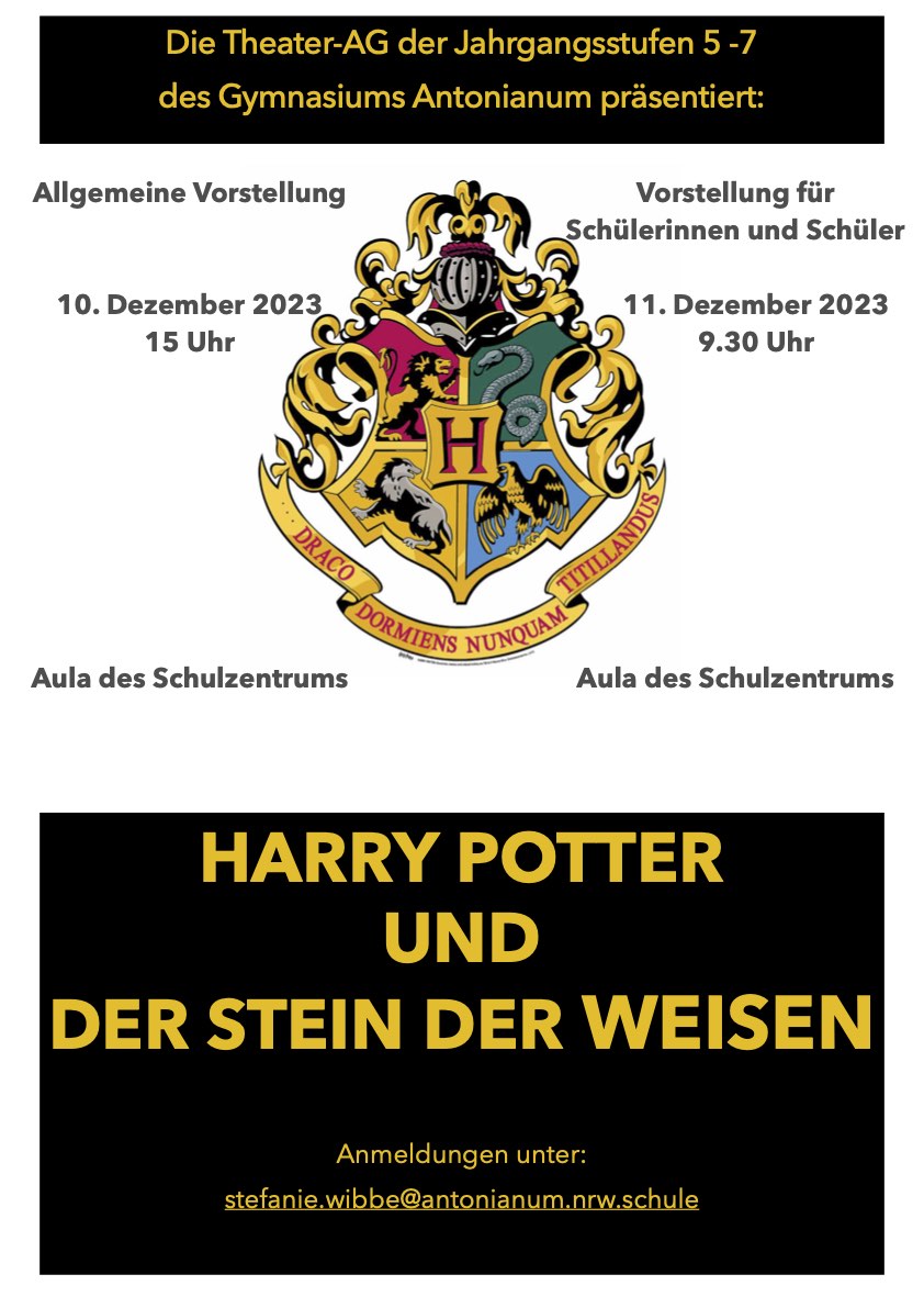 Plakat Harry Potter und der Stein der Weisen