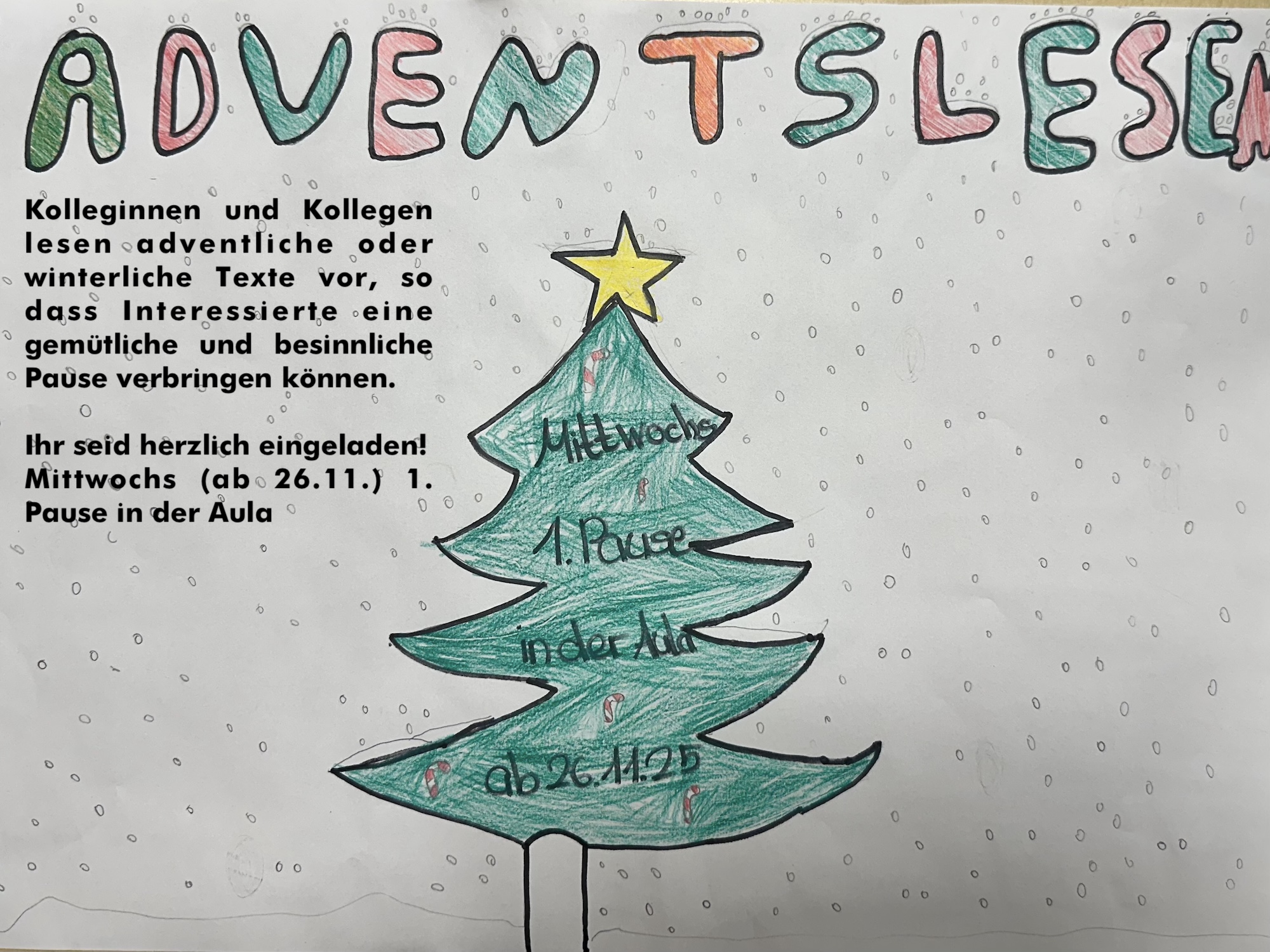 25.11.   Plakat Adventslesen