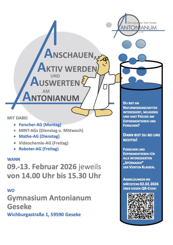 25.10. Gestalte die Weihnachtskarte des Antonianum